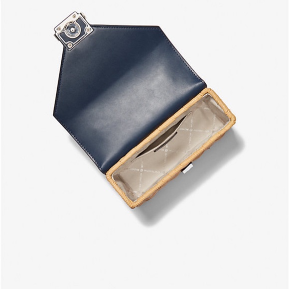 NWT Michael Kors Whitney Small Wicker Shoulder bag - Picture 4 of 9